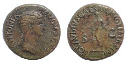 Ancient Coins - Antonia (†39), mother of Claudius, AE dupondius