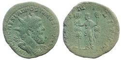 Ancient Coins - Postumus, 259-268 Double Sestertius. FIDES MILITVM
