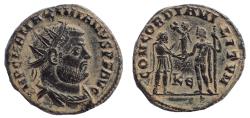 Ancient Coins - Maximianus. First reign, AD 286-305. Æ Radiate Fraction