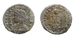 Ancient Coins - Constantine II, as Caesar, Æ Nummus. Trier, AD 321. Very Rare.