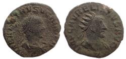 Ancient Coins - Aurelian, with Vabalathus. AD 270-275. Antoninianus