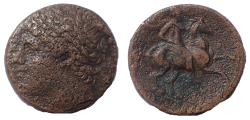 Ancient Coins - Sicily, Syracuse. Hieron II. 275-215 BC. Æ Dilitron
