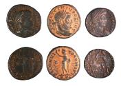 Ancient Coins - Lot of 3 Roman coins, Constantine I and Constantius II