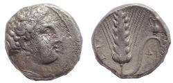 Ancient Coins - Lucania, Metapontum. Ca. 330-280 BC. AR nomos