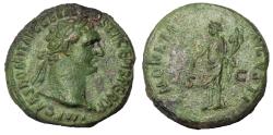 Ancient Coins - Domitian. 81-96 AD. Æ As. MONETA
