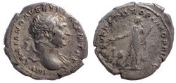 Ancient Coins - Trajan. AD 98-117. AR Denarius. Arabia.