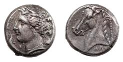 Ancient Coins - Sicily, Siculo-Punic, Entella. Ar Tetradrachm