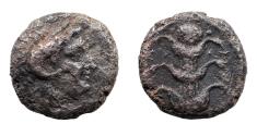 Ancient Coins - Kyrenaica, Kyrene. Magas, as Ptolemaic Governor, first reign, c. 300-282/75 BC. Ar Didrachm. Very Rare.