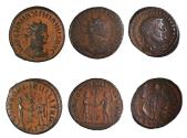 Ancient Coins - Lot of 3 4th century Roman bronze coins