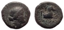 Ancient Coins - Aeolis, Kyme, c. 250-200 BC. Æ 16. Ex Richard Plant collection