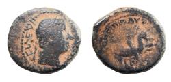 Ancient Coins - Judaea, Herodians. Agrippa I Æ 22, Caesarea Maritima. Very Rare.