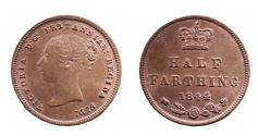 Ancient Coins - Hanover, Victoria (1837-1901), copper Half-Farthing, 1844 MS.