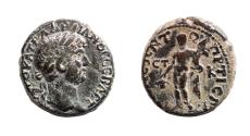 Ancient Coins - Cappadocia, Tyana. Hadrian AD 117-138. Ae 15. Perseus with the head of Medusa.