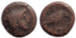 Ancient Coins - Electrotype. Bruttium, Hipponium. Circa 380-350 BC. Æ 21