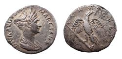 Ancient Coins - Diva Marciana (sister of Trajan). Silver Denarius, AD 112-117. Very Rare.