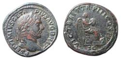 Ancient Coins - Geta. AD 209-212. Æ Sestertius. Victory in Britain. Rare.