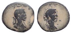 Ancient Coins - Laodicea ad Mare, Marcus Aurelius and Lucius Verus. Ae 25. Very Rare.