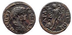 Ancient Coins - Troas. Dardanus. Geta (Caesar, 198-209). Ae 26. Abduction of Ganymede. Very Rare.