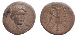 Ancient Coins - Seleukid Kingdom, Antiochos I, Æ 20. Seleucia-on-the-Tigris mint. Very Rare.