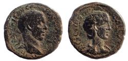 Ancient Coins - Cyrrhestica, Hierapolis. Severus Alexander, with Julia Mamaea. AD 222-235. Æ 23. Very Rare.