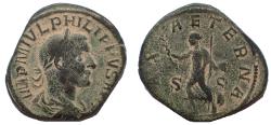 Ancient Coins - Philip I. AD 244-249. Æ Sestertius