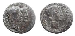 Ancient Coins - Kings of Thrace, Rhoimetalkes II and Tiberius Æ 23