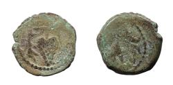 Ancient Coins - Herod Archelaus; 4 BCE-6 AD, Prutah, Ae 17