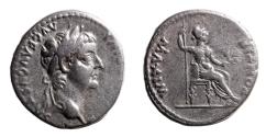Ancient Coins - Tiberius, 14-37. Ar Denarius (Tribute Penny)