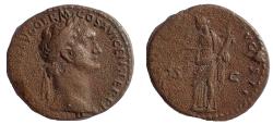 Ancient Coins - Domitian. AD 81-96. Æ As, Moneta