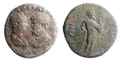 Ancient Coins - Lydia, Tmolus. Hadrian, with Aelius Caesar. AD 136-138. Æ 29. Very Rare.