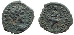 Ancient Coins - Thrace, Hadrianopolis, Commodus, 177-192 AD. AE 17. Second and finest known example.