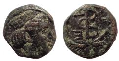 Ancient Coins - Troas, Zeleia. Circa 4th century BC. Æ 10. Very Rare.