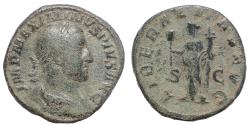 Ancient Coins - Maximinus I. AD 235-238. Æ Sestertius. Rome mint. Special emission for the consulship, AD 236