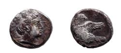 Ancient Coins - Seleukid Kings. Andragoras. Usurper king in Parthia, circa 245-239/8 BC. Ar Obol. Very Rare.