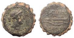 Ancient Coins - Seleukid Kings. Demetrios I Soter. 162-150 BC. Serrate Æ 21