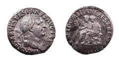 Ancient Coins - Vespasian, 69-79. Ar Denarius, AD 71. Dynastic issue with Titus and Domitian. Rare.
