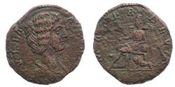 Ancient Coins - Julia Domna, wife of Septimius Severus, Æ Sestertius. MATER DEVM, Rare.