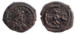 Ancient Coins - Justinian I. 527-565. Æ Pentanummium, Theoupolis, (Antioch) mint