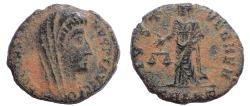 Ancient Coins - Divus Constantine I, died 337. Follis. Antioch mint. IVST VEN MEM. Rare.