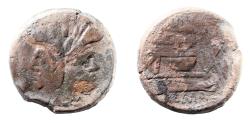 Ancient Coins - Anonymous (dolphin series), Rome, 179-170 BC. Æ As