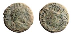 Ancient Coins - Mesopotamia, Edessa, Elagabalus (218-222) Ae 17