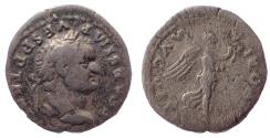 Ancient Coins - Titus. As Caesar, AD 69-79. AR Quinarius. Victory in Judaea. Very Rare.