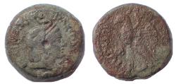 Ancient Coins - Ptolemaic Kings of Egypt. Ptolemy VI Philometor. First reign, 180-164 BC. Æ Penthemiobol. Rare.