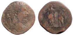 Ancient Coins - Septimius Severus, 193-211 AD. Æ Sestertius
