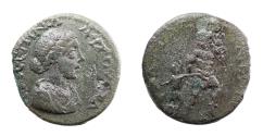 Ancient Coins - Troas. Dardanus. Crispina (Augusta, 178-182). Ae 21. Aneas fleeing Troy. Very Rare.