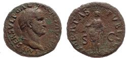 Ancient Coins - Galba, 68-69 AD. Æ As. LIBERTAS PVBLICA. Ex Freeman & Sear