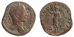Ancient Coins - Severus Alexander, 222-235 AD. Æ Sestertius, Victory Reverse