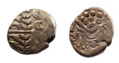 Ancient Coins - Celtic, Belgae(?). Uninscribed. Circa 80-50 BC. Gold Stater. Found near Alton, Hampshire, 1979.