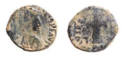 Ancient Coins - Galla Placidia, 425-435. Ae 12. Very Rare.