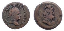 Ancient Coins - Egypt, Alexandria Vespasian, 69-79 Diobol circa 71-72.